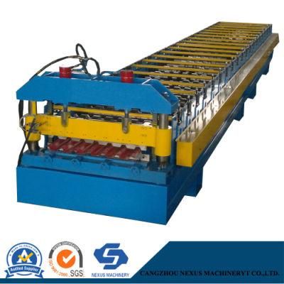 High Rib PPGI Steel Roof Sheet Making Machine with Hydraulic Crimping Machine