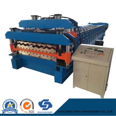 Color Steel Roof Double Layer Deck Floor Roll Forming Machinery