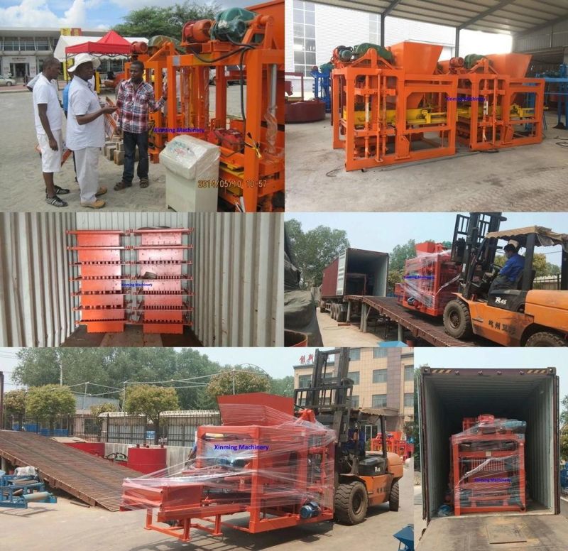 Qt4-25 Automatic Concrete Cement Block/ Brick Making Machine with Free Mould