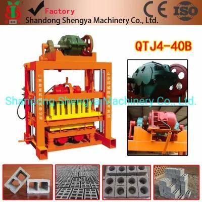 Qtj4-40 Sand Cement Brick Machine, Concrete Hollow Block Mould China