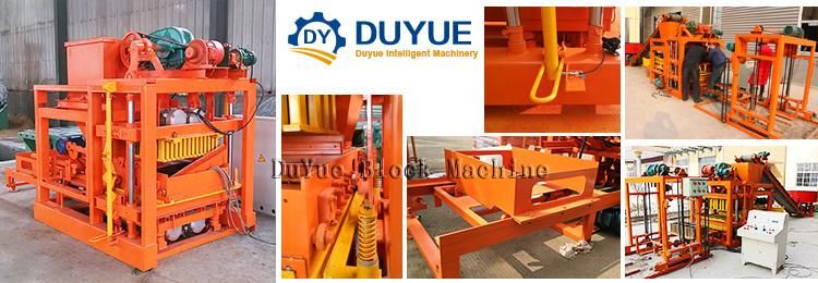 German Technology Full Automatic Duyue Qt4-25 Cement Block Making Machinery Concrete Block/Paver