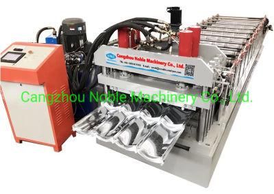 Cold Metal Sheet Glazed Tile Roofing Sheet Step Tile Making Rolling Forming Machine