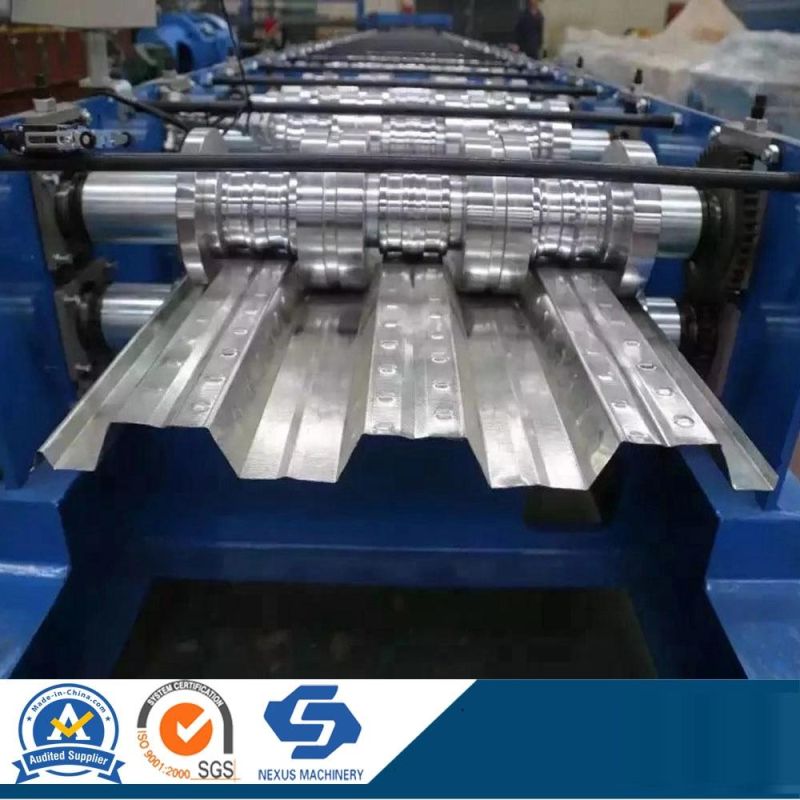 Automatic Steel Decking Floor Deck Cold Roll Forming Machine