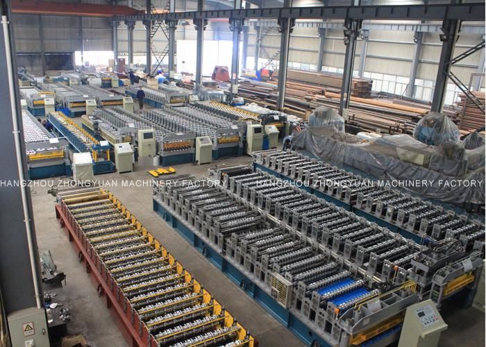 Hangzhou Zhongyuan Factory Manufactures Steel Floor Deck Roll Forming Machine