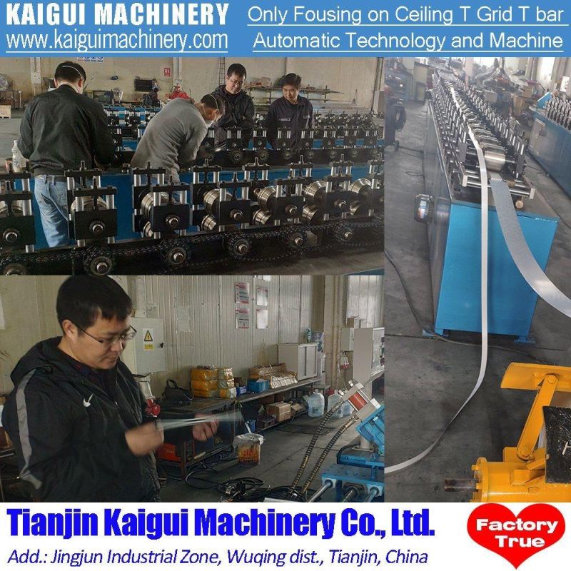 T Grid Production Line Cold Roll Forming Machine