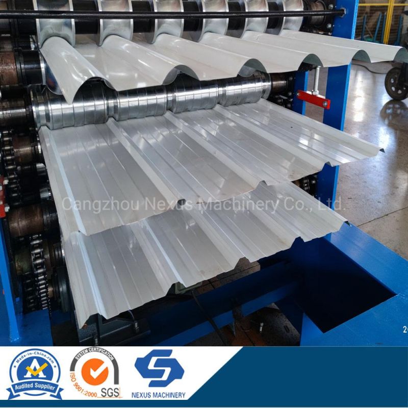 Three Layer Roof Sheets Roll Forming Machine Triple Deck Roofing Tile Making Machine