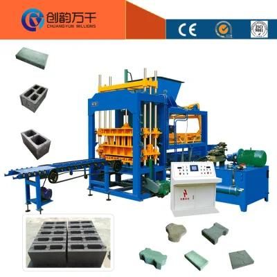 Stationary Automatic Concrete Block Making Machine Cement Block Manufacturing Machine (QT4-15)