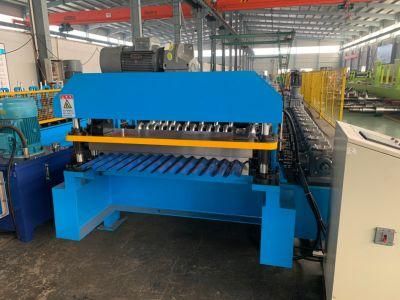 Zinc Coated Corrugated Steel Roof Tile Corrugated Roofing Tile Roll Forming Making Machine with Automatic Stacker