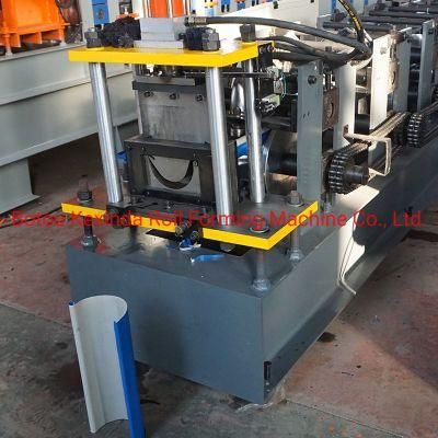 Cold Roll Forming Half Round Rain Spout Aluminium Gutter Making Machine