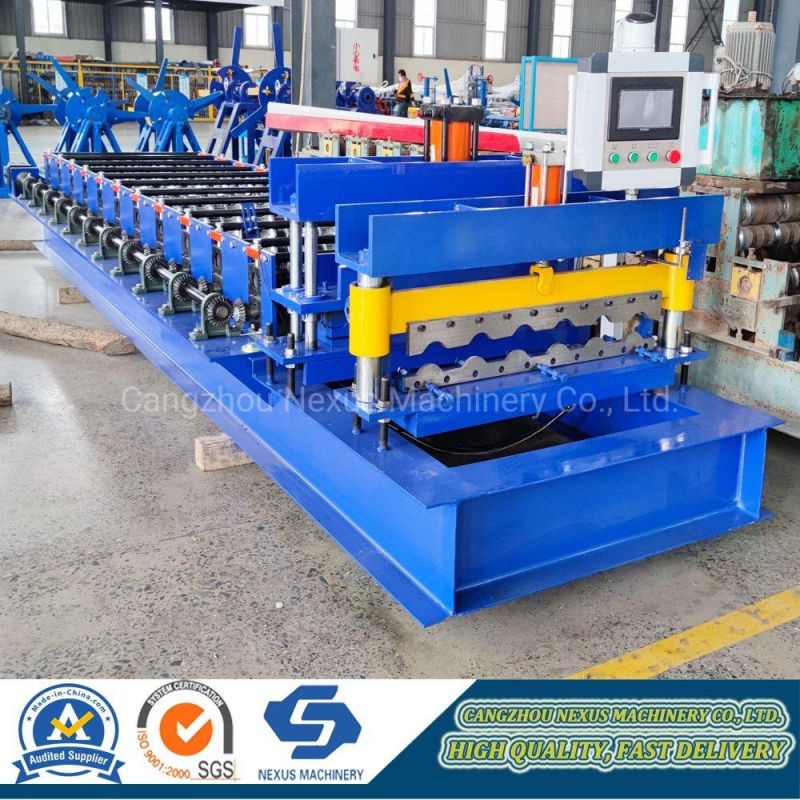 Steel Roof Tile Sheet Roll Forming Machine Glazed Step Tiles Making Machinery