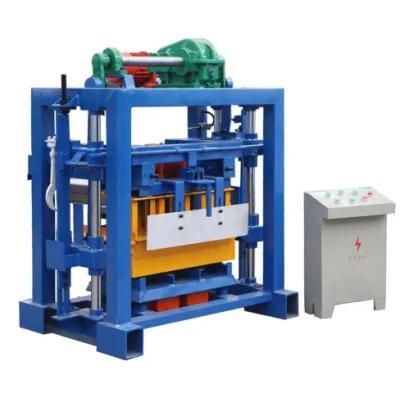 Brick Mold Electric Power Manual Hollow Block Making Machine Qt4-40 Factory Price