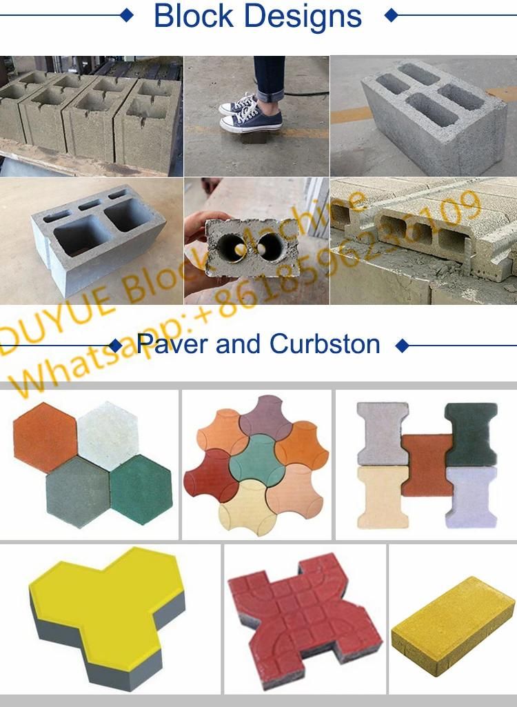 Low Investment Qt40-1 Manual Block/ Brick Making Machine for Concrete Blocks
