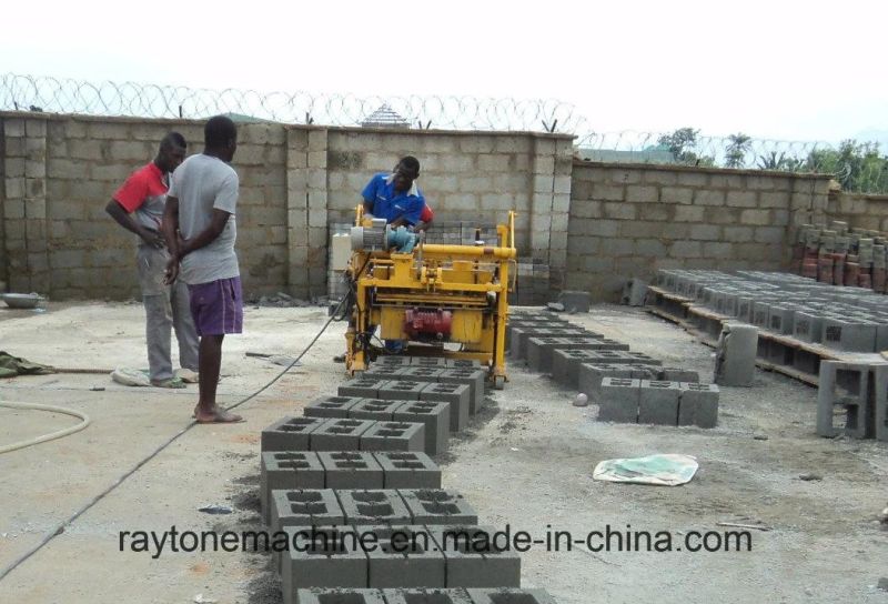 Qt40-3A Mobile Block Machine Egg-Laying Brick Moulding Plant China Hollow Block Machine