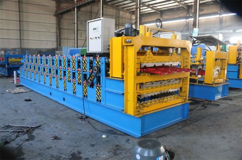 Hydraulic Galvanized Metal Three Layer Roofing Sheet Roll Forming Machine