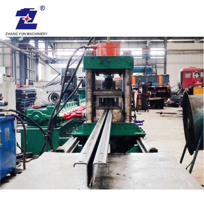 Processing Production Line High Speed Shuttering Door Elevator Guide Rail Roll Forming Machine