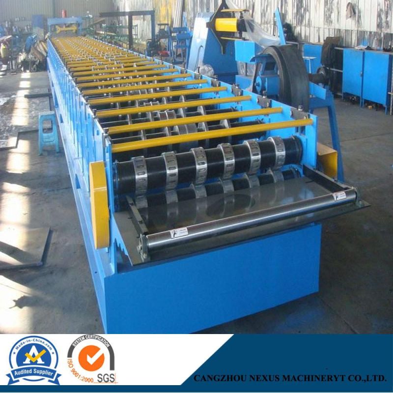 915 Galvanized Steel Floor Decking Sheet Roll Forming Machinery with SGS Certificate