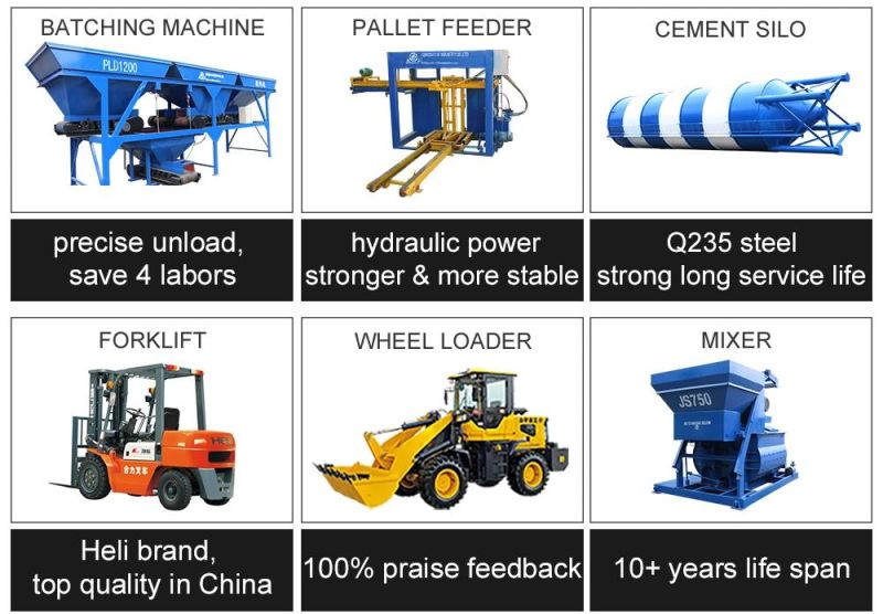 Qt4-16 Full-Automatic Cement Concrete Hollow Solid Paverment Brick Block Making Machine and Machinery Price