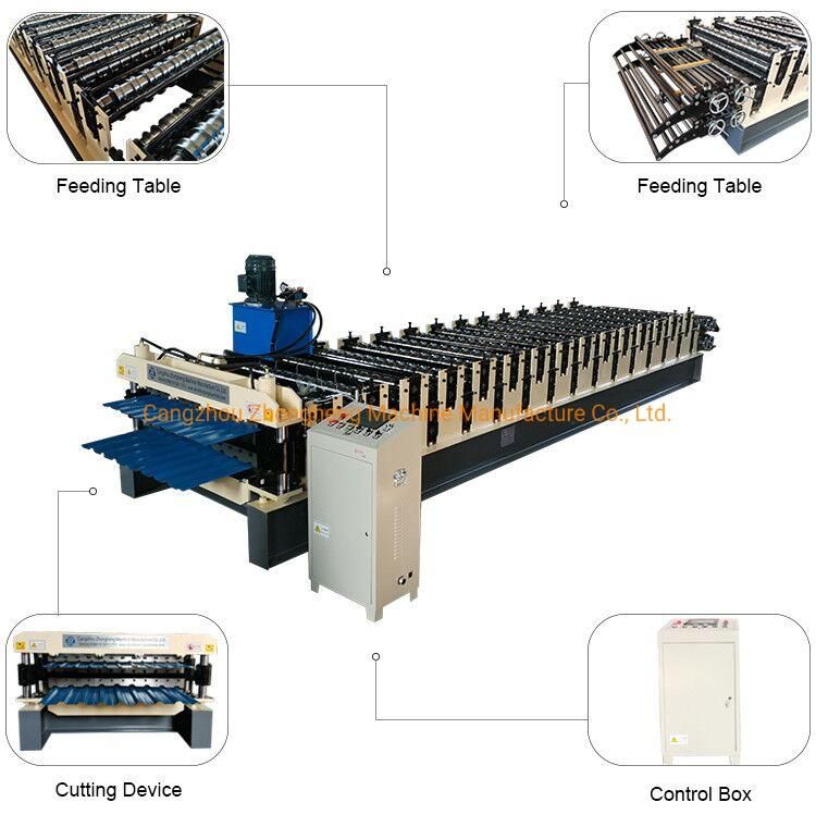 Popular Double Layer Metal Roofing Corrugated Steel Sheet Tile Making Roll Forming Machine