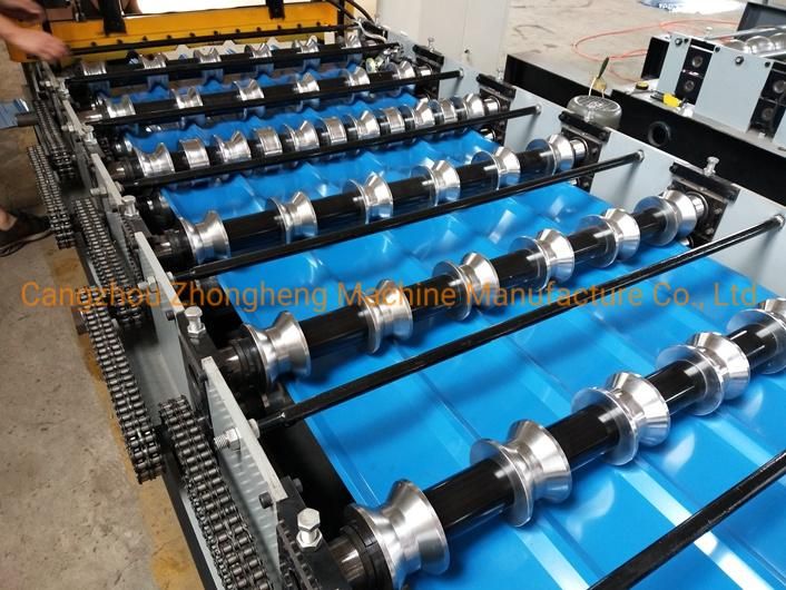 Factory Price Aluzinc Metal Roofing Sheet Botou Roll Forming Machine
