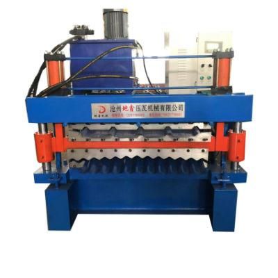 Metal Double Deck Layer Ibr Trapezoidal Corrugated Iron Roof Sheets Roll Forming Machines