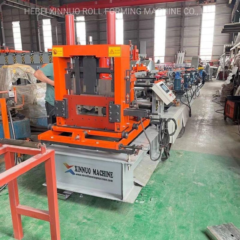 Xinnuo Making C Z Purlin Molding Purlin Steel Machine with Flying Saw Cutting