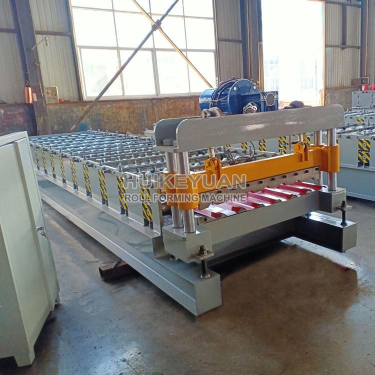 Automatic Metal PPGI Corrugated Iron Sheet Trapezoidal Ibr Roofing Roll Forming Making Machine Maker