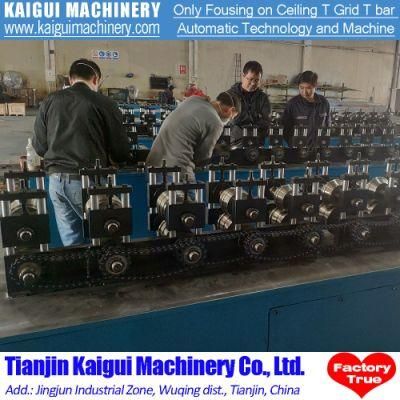 Ceiling T Bar Cold Roll Forming Machine, Ceiling T Grid Forming Machine