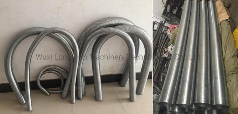 DN38~400 Stripwound Truck Exhaust Pipe Interlock Hose Making Machine, Car Exhaust Hose Application Interlock Flexible Hose Making Machine~