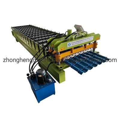Glazed Roof Panel Roofing Tile Roll Forming Machine Price.