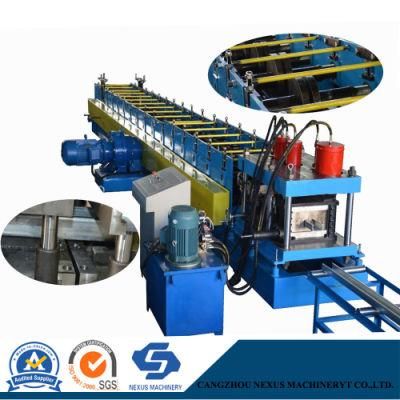 C/U/Z Steel Purlin Channel Adjustable Width Roll Forming Machine with Post-Cutting System