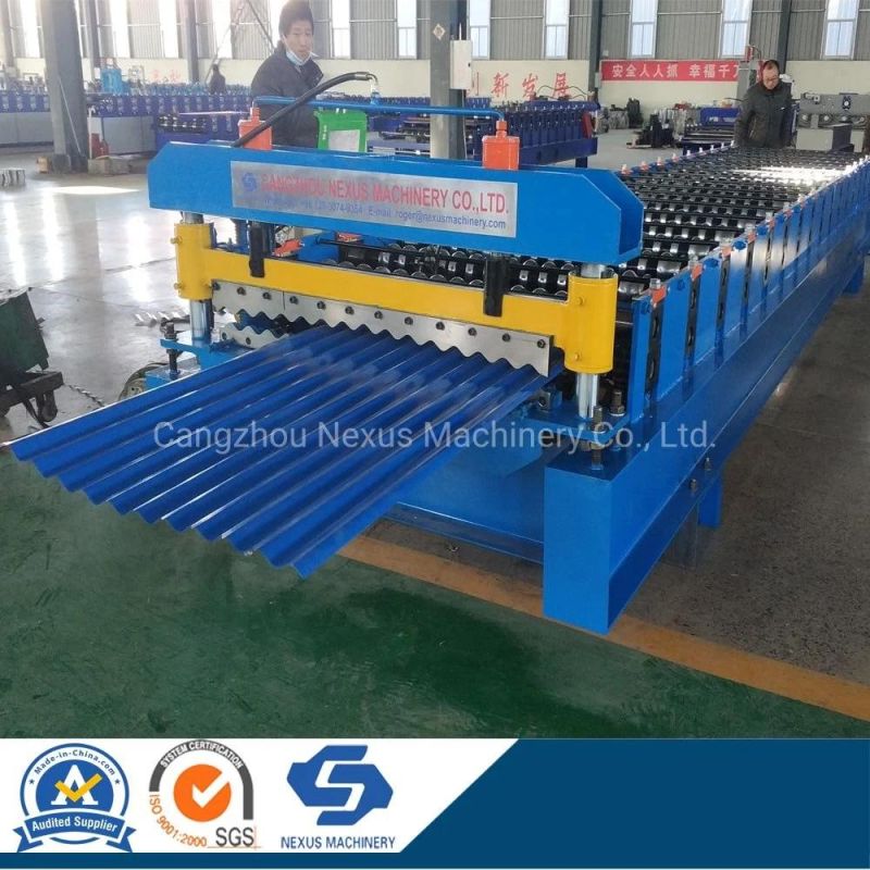 Easy Operation Corrugated Steel Rolling Machine PLC System Automatic Type