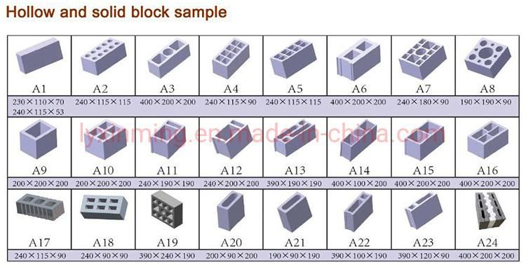 High Capacity Full Automatic Qt6-15 Concrete Cement Hollow Soild Block Making Machine for Construction Materials