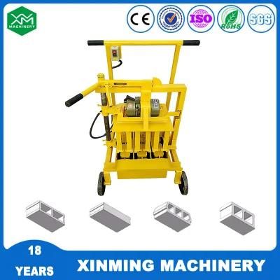 Qmr2-45 Small Investment Size Mobile Concrete Block Making Machine Without Pallet