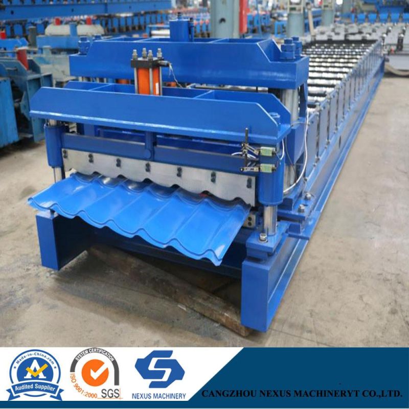 Colorful Zinc Sheet 828 Glazed Tile Roofing Panel Roll Forming Machine