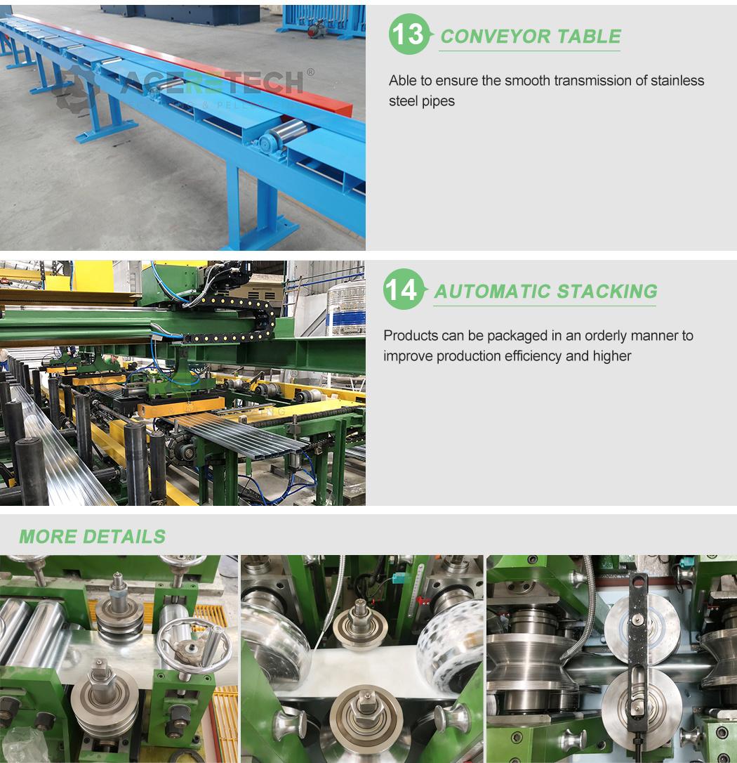 with Siemens PLC Round Tube Making Machine with High Frequency Welded Machine