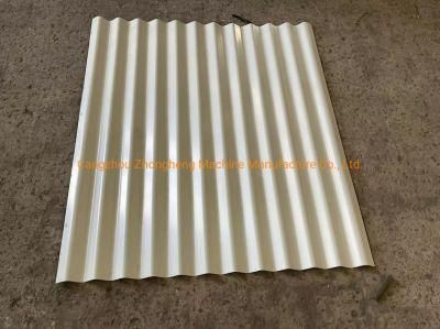 Galv Iron 0.17mm Corrugated Zinc Coated Roofing Sheets Roll Forming Machine