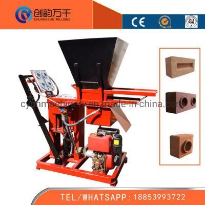 Small Semi Automatic Clay Interlocking Brick Machine Earth Cement Brick Machine with Hydraulic System (CY2-25)