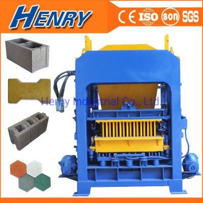 Qt4-15 Automatic Hydraulic Pressure Brick Block Making Machines Bangladesh Concrete Block Machine