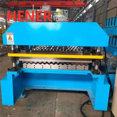 Gearbox Cast Iron Corrugated Roofing Sheet Roll Forming Making Machine
