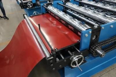 Trapezoid Sheet 1220 mm Feeding Width Coil Width Tile Making Machine for Indian Market Roll Forming Machine