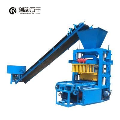 Semi Automatic Qt 4-24 Concrete Brick Machine and Block Making Machine