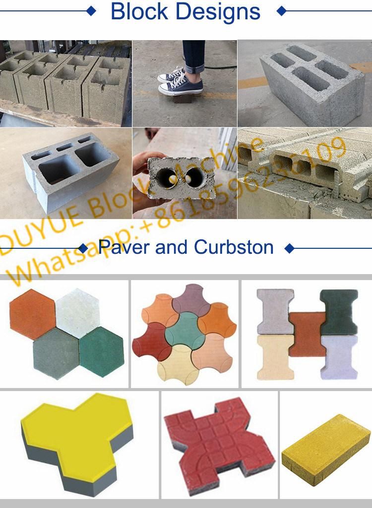 Qt40-1 Simple Robust Manual Hollow Solid Interlocking Block Brick Making Machine