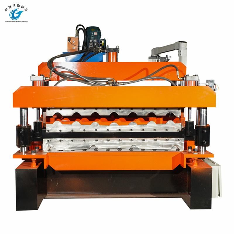 Double Layer Roof Tile Making Roll Forming Machinery