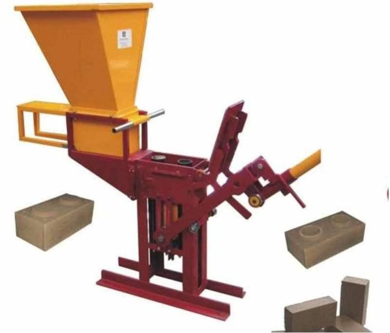 Manual Clay Interlocking Brick Machine