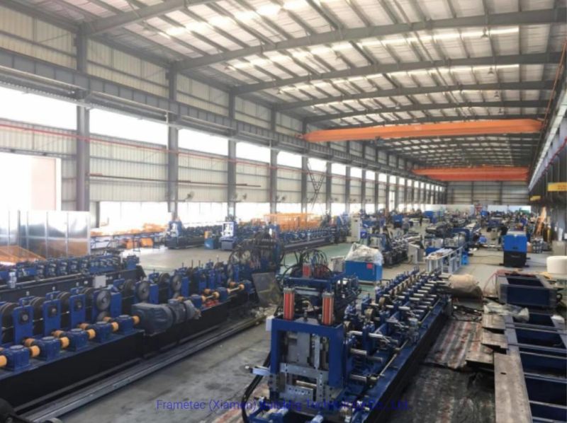 Auto-Changed CZ 75-300 Purlin/Channel Cold Roll Forming Machine/Roller Former Machine with PLC System Factory Price