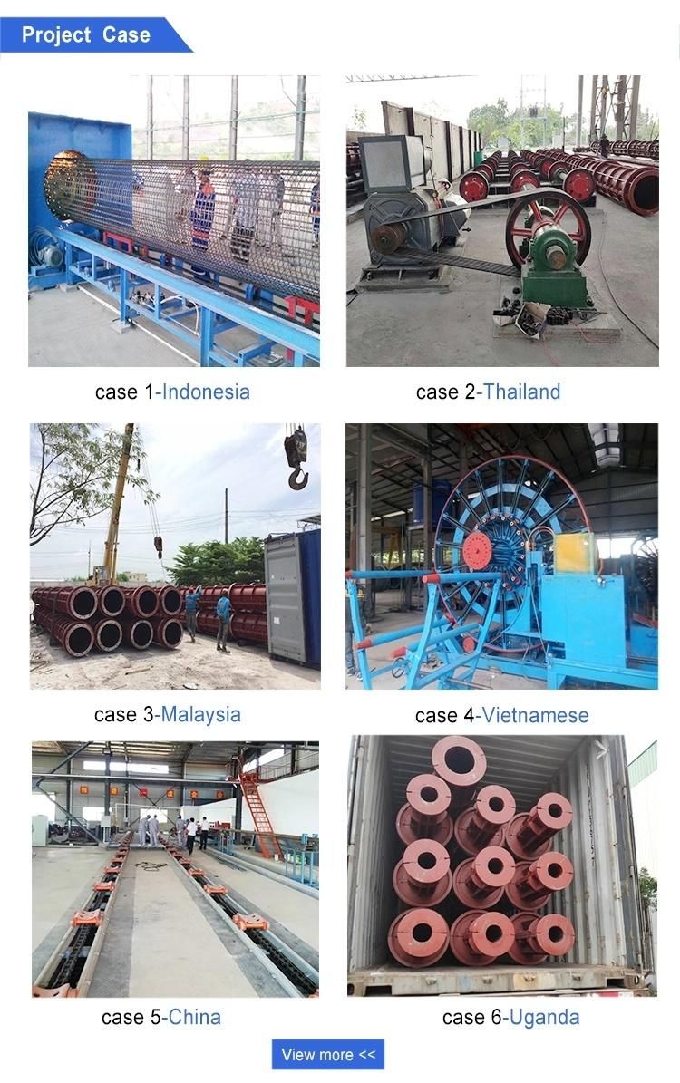 Reinforced Precast Spun Steel Concrete Pile Mold