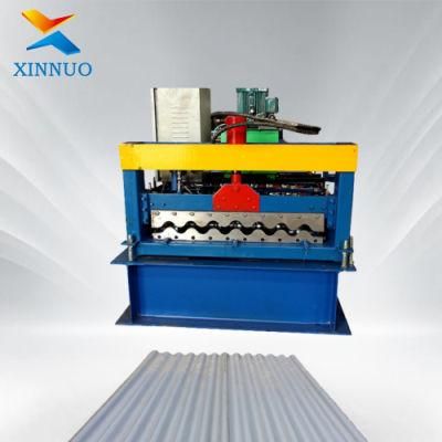 Corrugated Trapezoidal Sheet Roll Forming Machine Metal Roofing Machines for Sale