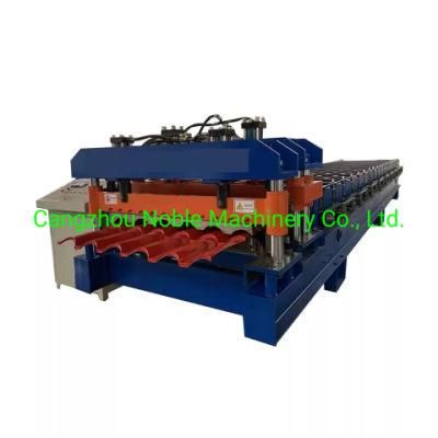 1000 Bamboo Type Glazed Aluminum Sheet Metal Roofing Rolls Forming Machine