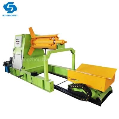 Automatic Hydraulic Decoiler Machine Electrical Metal Coil Uncoiling Machine with 8t Capacity