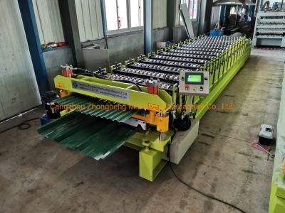 Tr4 Tr5 Two in One Double Deck Roll Forming Machine for Peru Chile Market